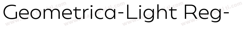 Geometrica-Light Reg字体转换